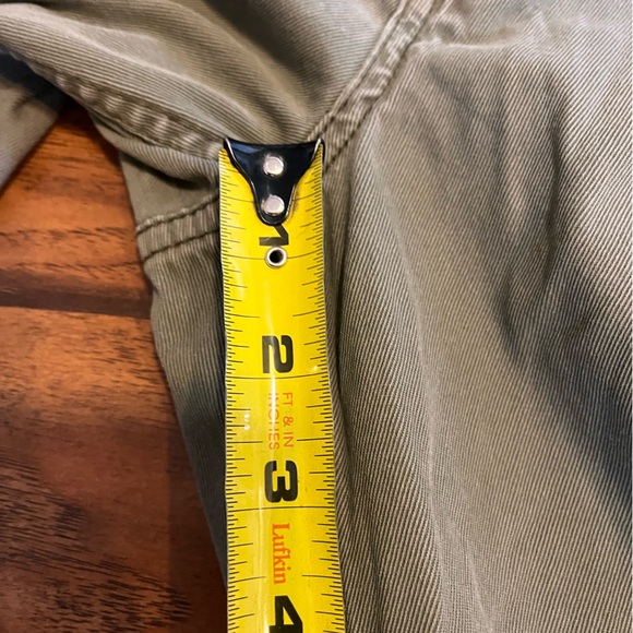 Woolrich pants jeans men’s 34x30 5 pocket green tan stretch straight fit comfort - Picture 5 of 9